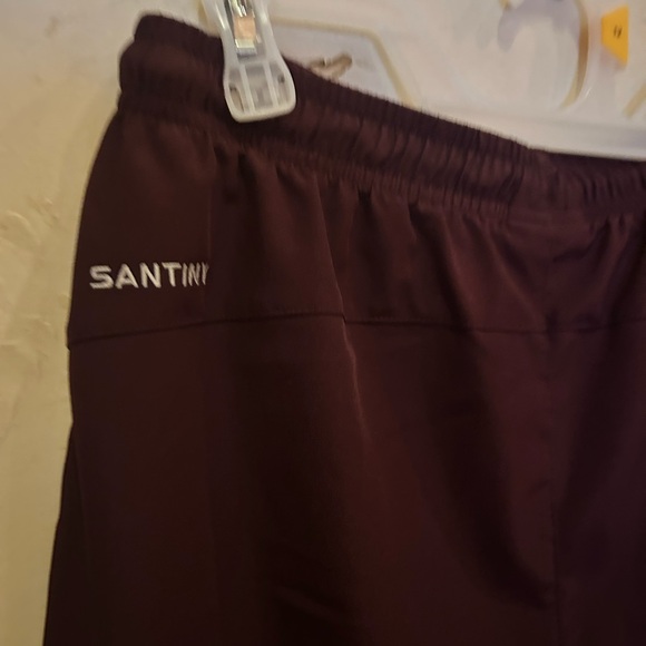 Santiny Wine-Colored Quick Dry Shorts | 9” Inseam | Lightweight & Comfy Medium - Picture 6 of 9